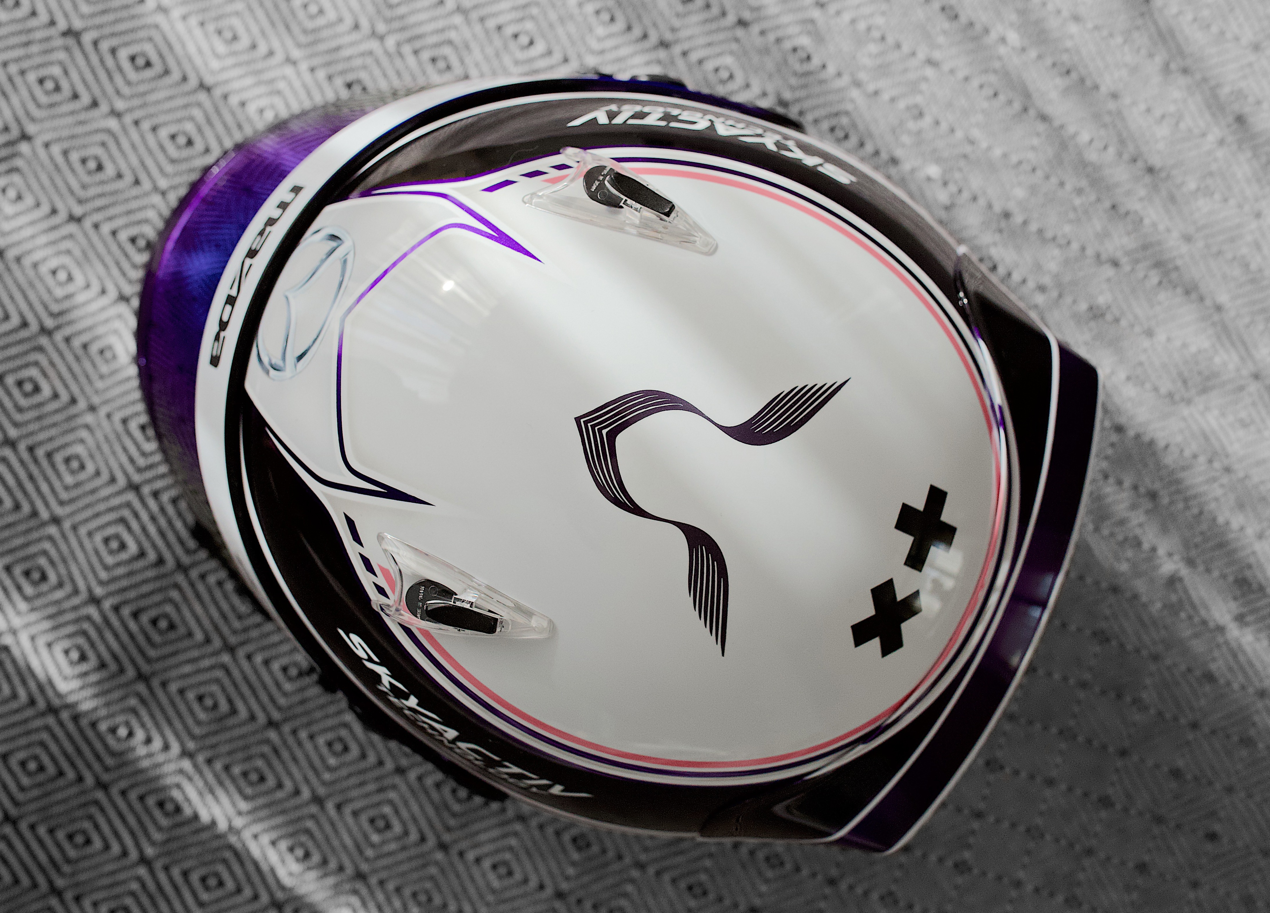 arai karting airbrush design helmet