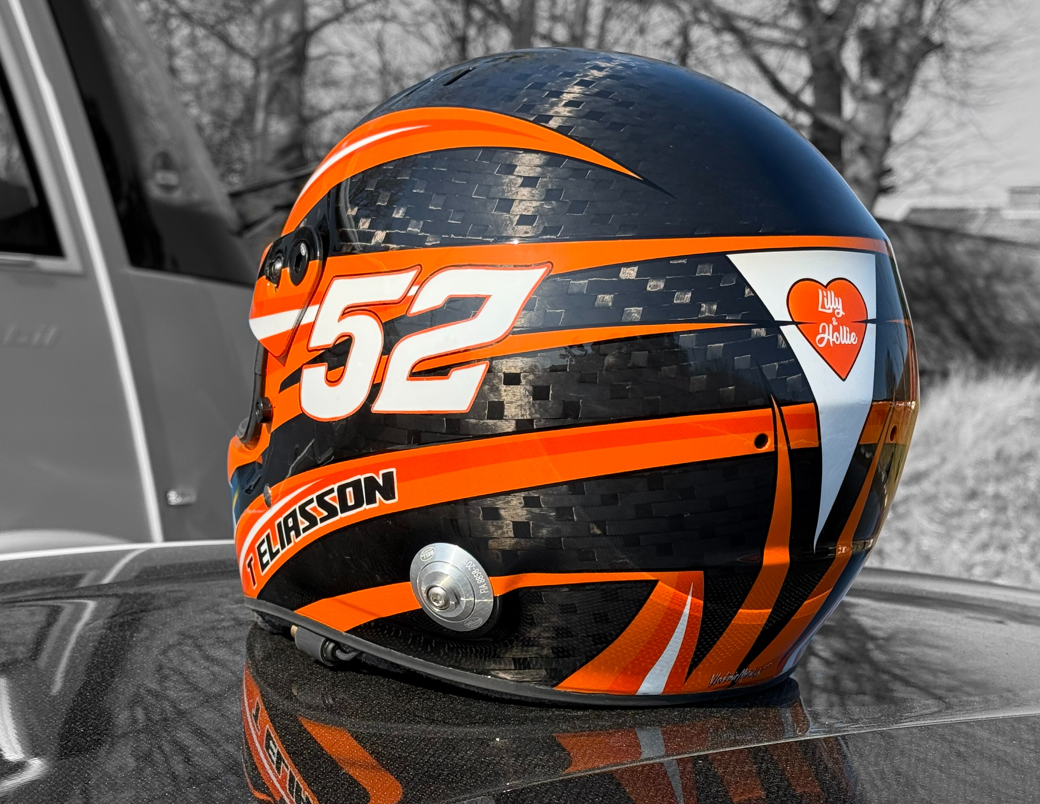 bell racing helmet 52 аэрография на карбоновом шлеме для гонок 