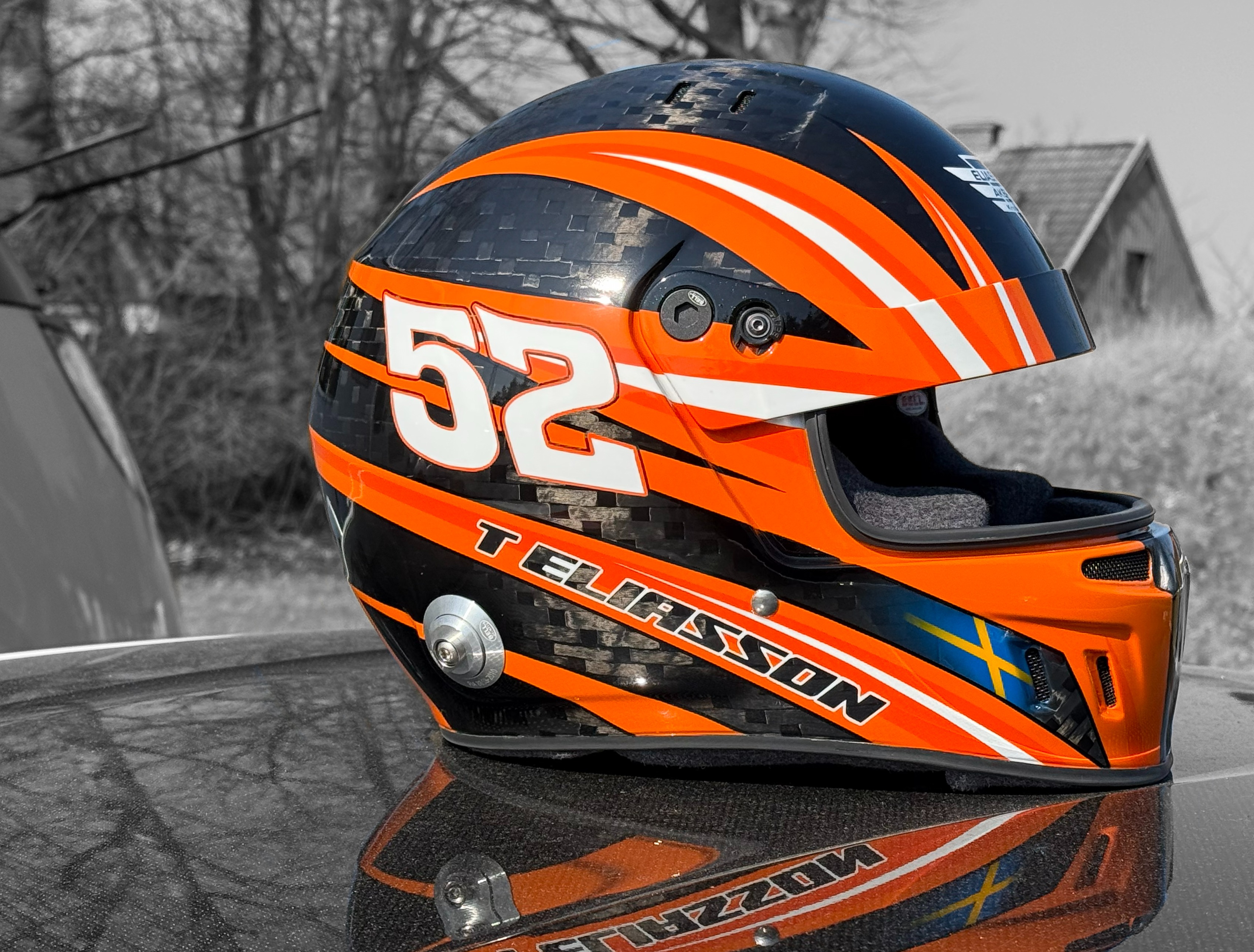 bell racing helmet 52 аэрография на карбоновом шлеме для гонок 
